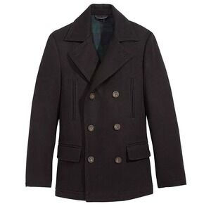 Lauren Ralph Lauren Big‎ Boys Plain Regular Overcoat Coat Black Size 8 R $250